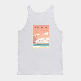 Australia. Retro travel poster Tank Top